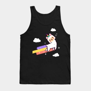 Lamacorn Alpaca Unicorn Funny Llama Rainbow Tank Top